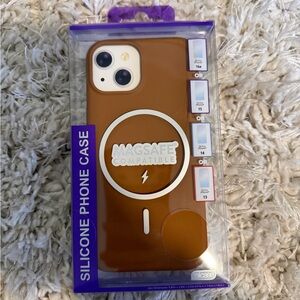 BRAND NEW Magsafe Compatible Silicone Phone Case - Brown